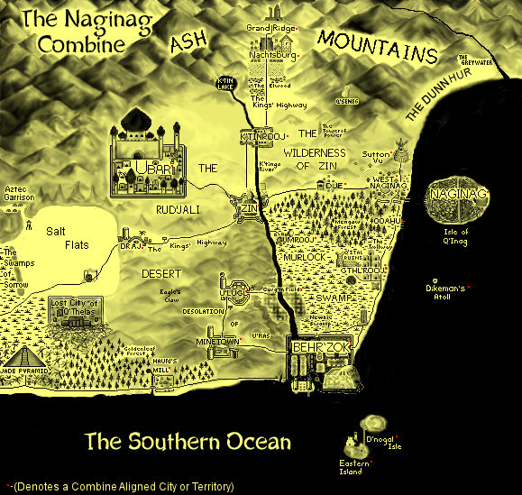 Map of the Naginag Combine