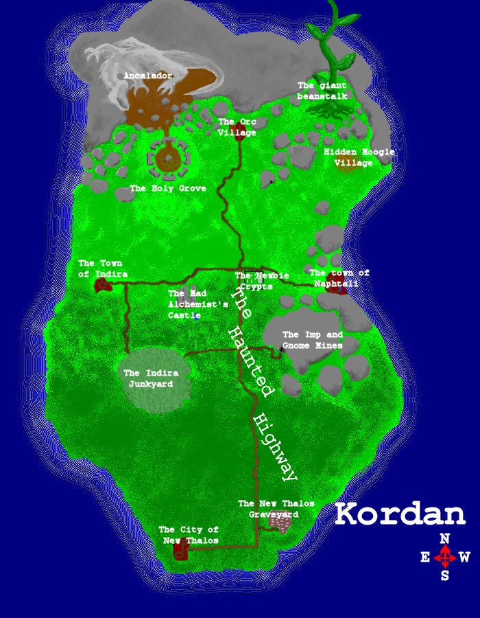 Map of the Island of Kordan