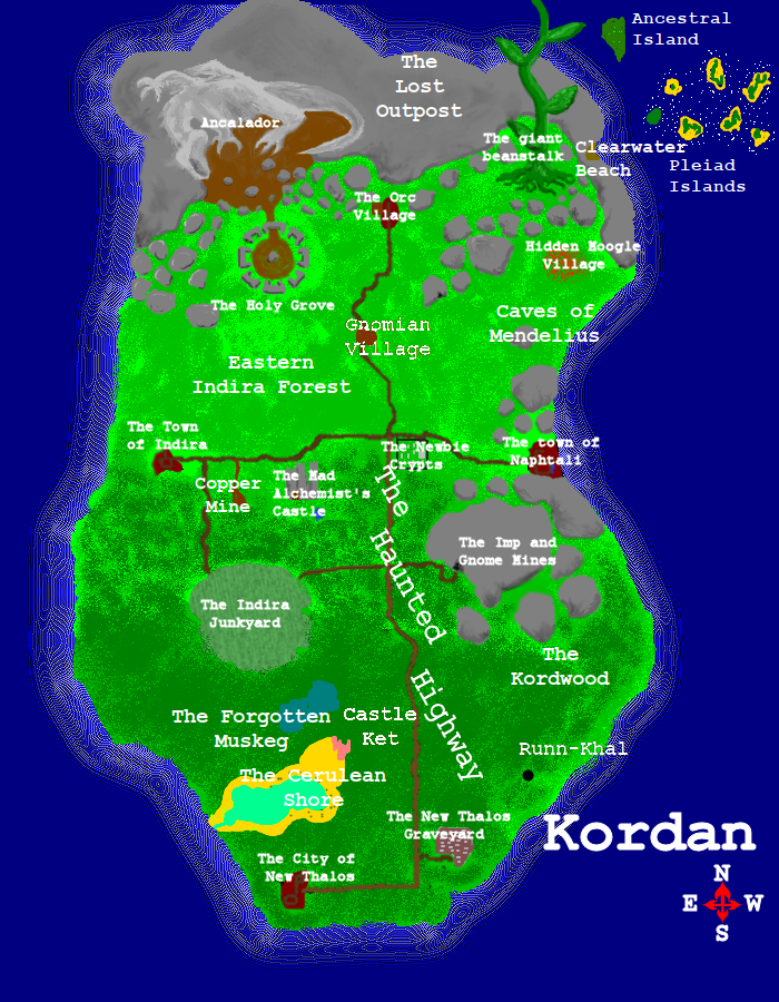 Map of the Island of Kordan