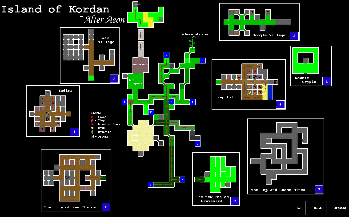 Map of the Island of Kordan